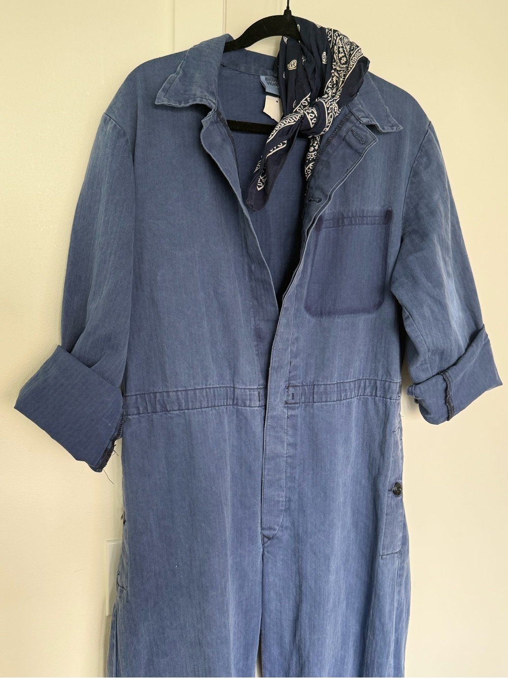 Vintage Blue Women's Utility Coveralls